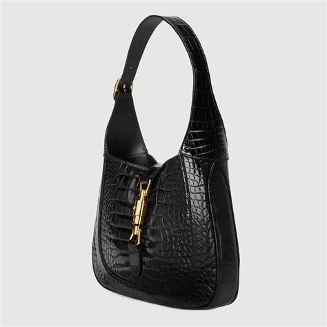 gucci jackie mini black|Gucci jackie 1961 in crocodile.